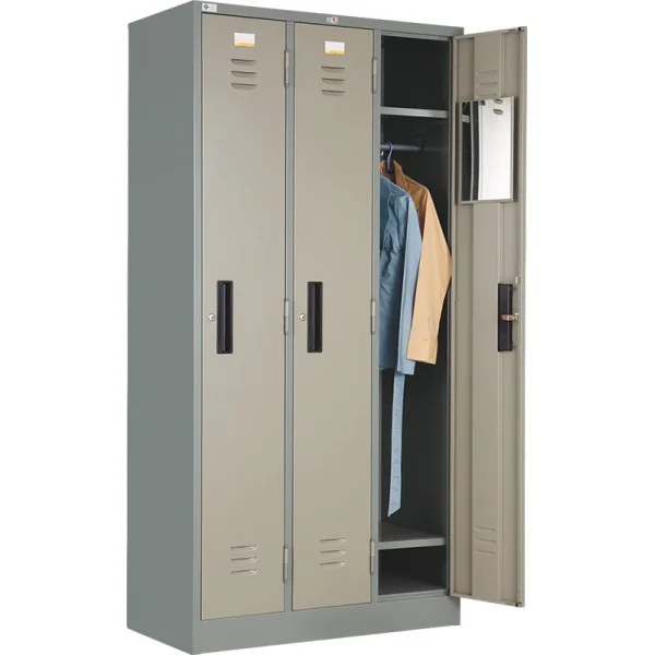 ล็อกเกอร์แบบ 2 ประตู (Double Door Locker) และแบบ 3 ประตู (Triple Door Locker)